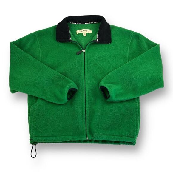 London Fog Vintage Full Zip Fleece Jacket Size Large - Picture 1 of 5